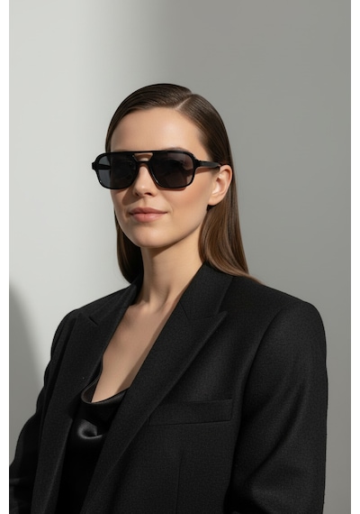 Unisex Siyah Güneş Gözlüğü Uv400 Korumalı Modern Tasarım