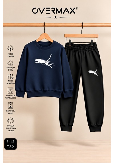 Overmax Çita Baskılı Çocuk Bisiklet Yaka Sweatshirt Eşofman Takımı- 3-12 Yaş Lacivert - Siyah - 934285155 Lacivert - Siyah Overmax Çita Baskılı Çocuk Bisiklet Yaka Sweatshirt Eşofman Takımı- 3-12 Yaş Lacivert - Siyah - 934285155 Lacivert - Siyah