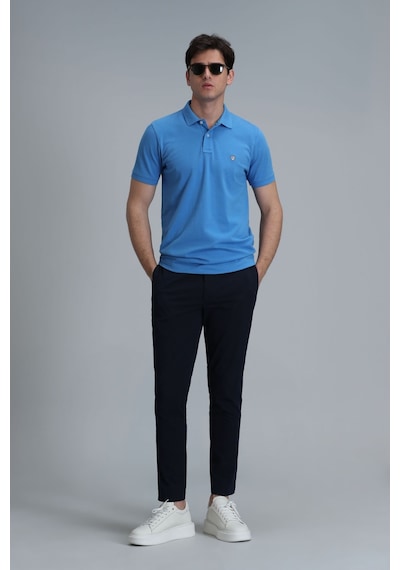 Lufian Erkek Laon Smart Polo T-shirt 111040164 Açık Mavi