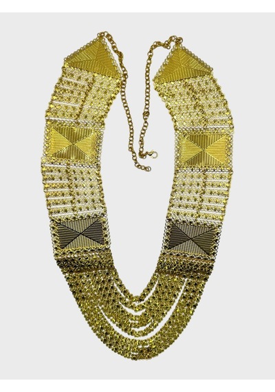 Arnes Jewelry Çelik 22 Ayar Altın Kaplama Madonna Hint Akıtma Kolye Ar618nes Gold