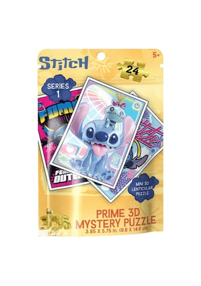 Disney Stitch Seri 1 Prime 3d Mystery Puzzle 24 Parça Nhr Eğitici Oyuncaklar