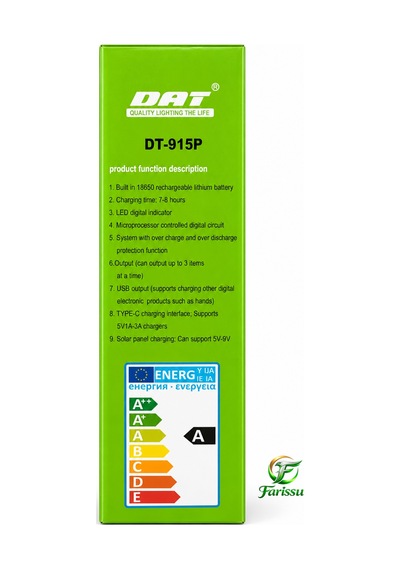 Dat Dt-915p 300w Solar Aydınlatma Seti Siyah