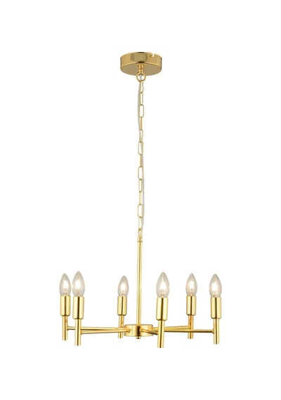 Vaneo 6 Lı Gold Modern Genç Odası Mutfak Salon Avize Çok Renkli