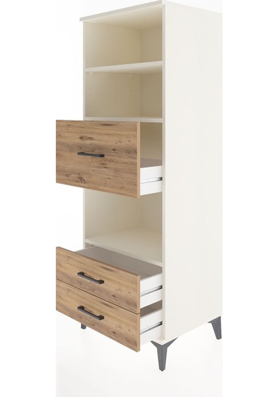Hyperion Dolap 3 Raflı 3 Çekmeceli 60x44x163 Aytaşı-çam Aytaşı