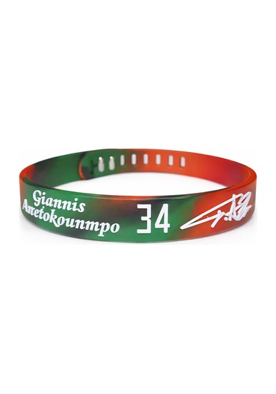 Giannis Antetokounmpo Çok Renkli Ayarlanabilir Basketbol Bileklik Çok Renkli Çok Renkli