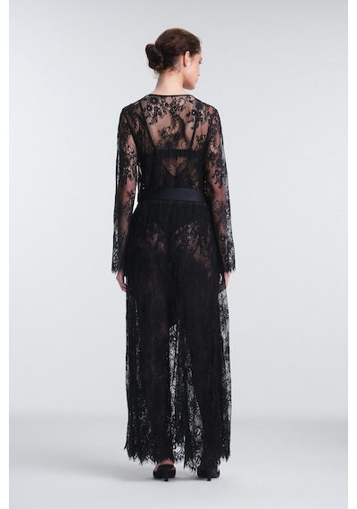 Penti Pirra Lace Dantel Siyah Sabahlık Plknmdeg24sk-bk3 Siyah