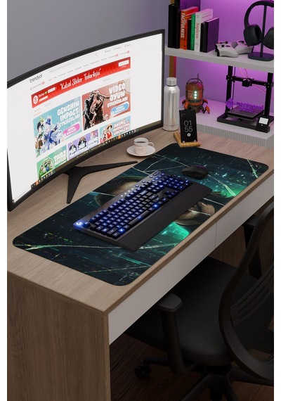 Matrix 2 V3 90x40 Xxl Gaming Kauçuk Kaymaz Taban Mouse Pad Fare Altlığı