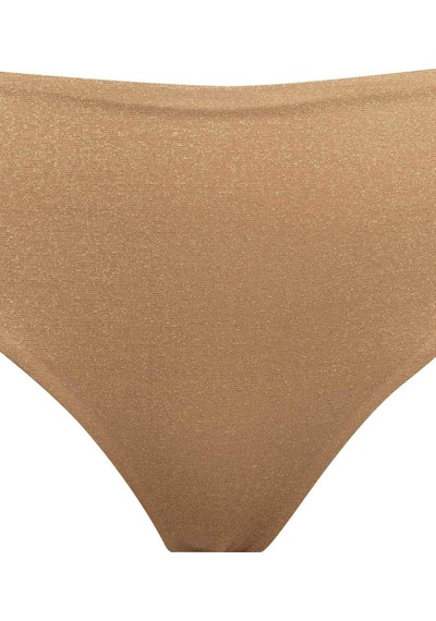 DeFacto Regular Fit Parlak Kumaş Yüksek Bel Bikini Altı-Fall in Love C3180AX24SMYL275