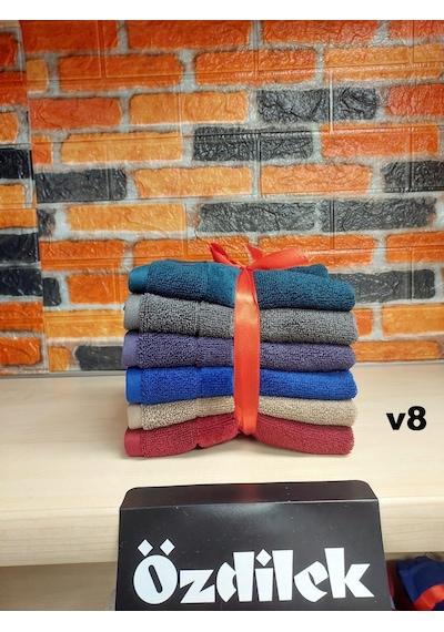 Özdilek Svv Border -6 Lı- Kalın & Yumuşak Mutfak Havlusu 33x33 - V8 Antrasit