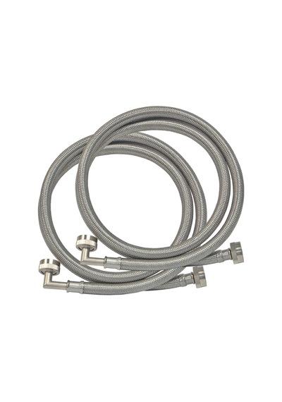 41066 Ss Çamaşır Makinesi Hortum Boru Yayı İle 90 Derece 3/4 İnç X 3/4 İnç Skitasche