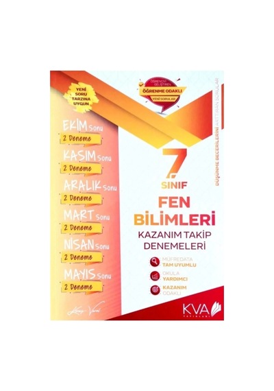 7.sınıf Fen Bilimleri Kazanım Takip Denemeleri Ka
