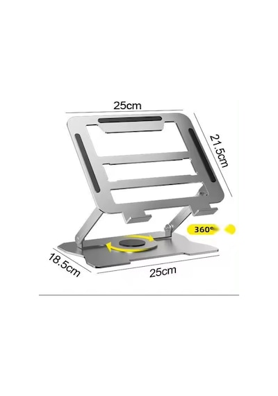 360'dönen Çelik Laptop Standı Dizüstü Bilgisayar Tablet Yükseltic