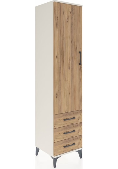 Hyperion Dolap 4 Raflı 3 Çekmeceli Tek Kapaklı 44x44x195 Ayta... Aytaşı