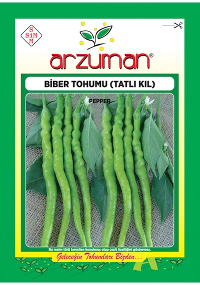 Arzuman Tatlı Kıl Sivri Biber Tohumu 10 G