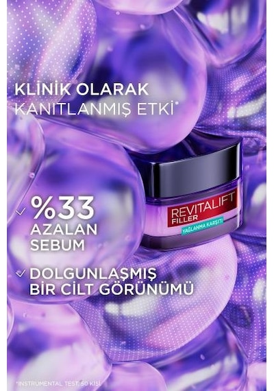 L'Oréal Paris Revitalift Filler Yağlanma Karşıtı Su Bazlı Nemlendirici Jel Krem 50 ML