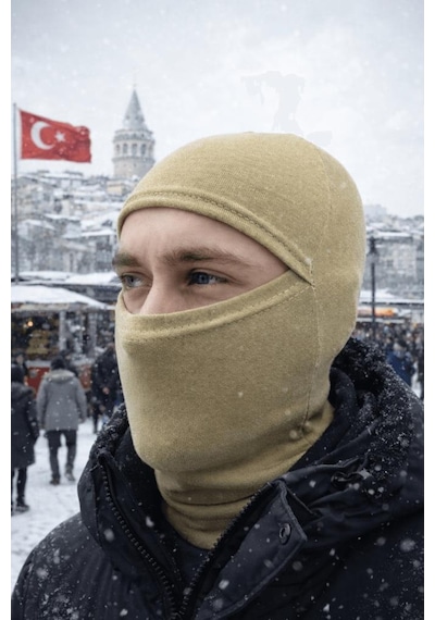 Single Sword Army Kışlık Termal Yüz Maskesi 0//bej Çok Renkli