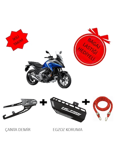 Nc700 Nc750 Sxd 2021 - 2024 Çanta Demiri & Nc 750 Uyumlu Egzoz Koruma Sacı Demiri 1