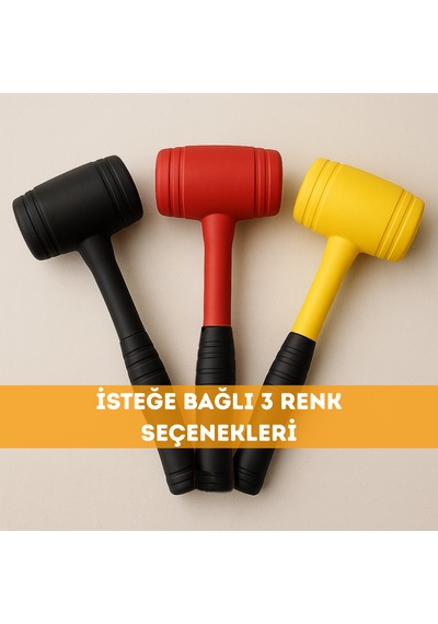 Beylini 50lik Kauçuk Tokmak Fayansçı Tokmağı Tadilat Sarı Renk