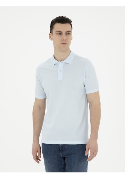 Pierre Cardin Erkek Buz Mavisi Tişört Basic 50280754-vr095 Buz Mavi