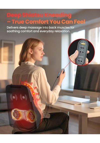 Boyun Sırt Ağrısı Giderici İçin Comfıer Boyun Sırt Masajı Isı İle Shiatsu Masajı, Sırt Boyun Ve Omuz İçin 3d Yoğurma Masajı, Erkekler İçin Hediye Olarak Masaj Yastığı Boyun Sırt Ağrısı Giderici İçin Comfıer Boyun Sırt Masajı Isı İle Shiatsu Masajı, Sırt Boyun Ve Omuz İçin 3d Yoğurma Masajı, Erkekler İçin Hediye Olarak Masaj Yastığı