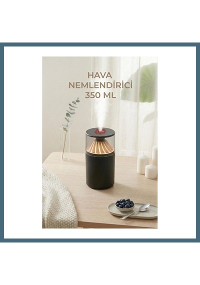 Agc Uygun Sepet 350 Ml Led Işıklı Hava Nemlendirici & Modern Oda Kokusu Difüzörü Agc