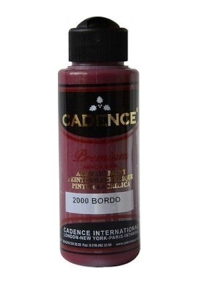 Premium Akrilik Boya 2000 Bordo 120Ml