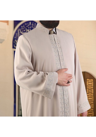 Muhtasar İmam Cübbesi Vizon Çok Renkli