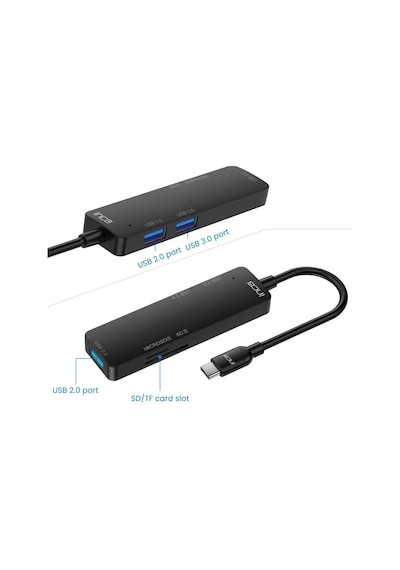 Inca Itpc-5t 5'li Tip-c Hub Usb 3.0+ 2 Usb 2.0+sd