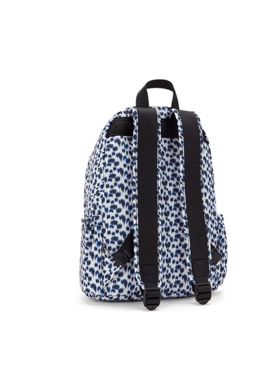 Kipling Kıplıng Delia Orta Boy Sırt Çantası Desenli Curıous Leopard Beyaz