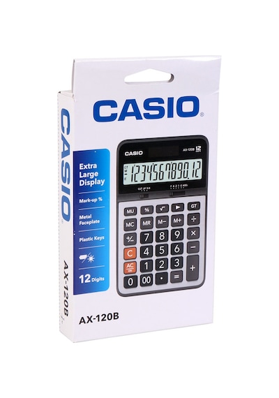 Casio AX-120B 12 Hane Masaüstü Hesap Makinesi
