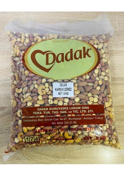 Dadak Kuruyemiş Delux Karışık Çerez 5 KG