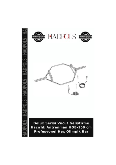 Delux Serisi Vücut Geliştirme Hazırlık Antrenman Hob-150 Cm Profesyonel Hex Olimpik Bar