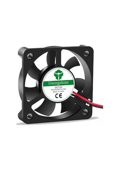 Dc 12V Fan 5X5Cm Kuluçka Fanı Soğutucu Peltier Pc Ekran 50X50Mm