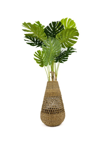 Biçiçek Yapay Monstera Ağacı Deve Tabani 180 Cm Bohem Saksıda