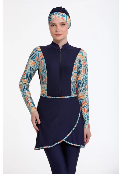 Angbutik Argento 0764-328 Kadın Body Tesettür Takımı Renkli