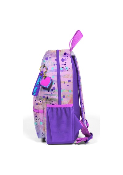 Minik Yuva Sırt Çantası Pembe Mor Fashion Girl Desenli İki Bölmeli 23555