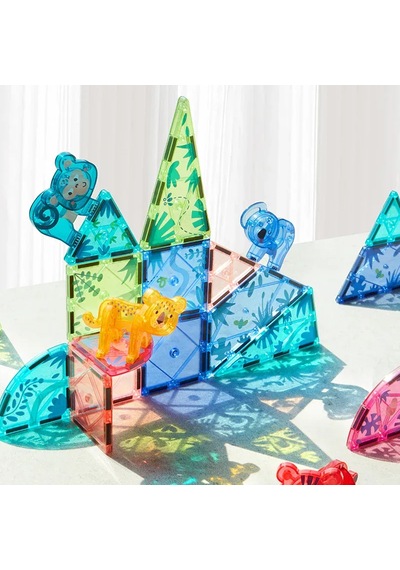 Mideer Renkli Magnetic Tiles - Sihirli Orman
