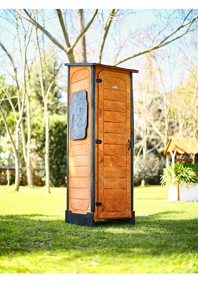 Mandu Ahşap Slim Depolama Dolabı Dar Alanlar İçin Ahşap