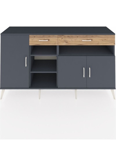Hyperion Konsol 5 Raflı 2 Çekmeceli 3 Kapaklı 176x44x99 Antrasit- Antrasit-antrasit/çam Hyperion Konsol 5 Raflı 2 Çekmeceli 3 Kapaklı 176x44x99 Antrasit- Antrasit-antrasit/çam