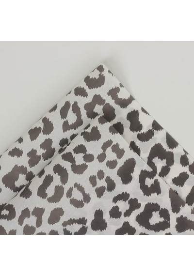Beyaz Leopar Desenli Pelur Kağıt- 50x70 17 Gr - 200 Adet