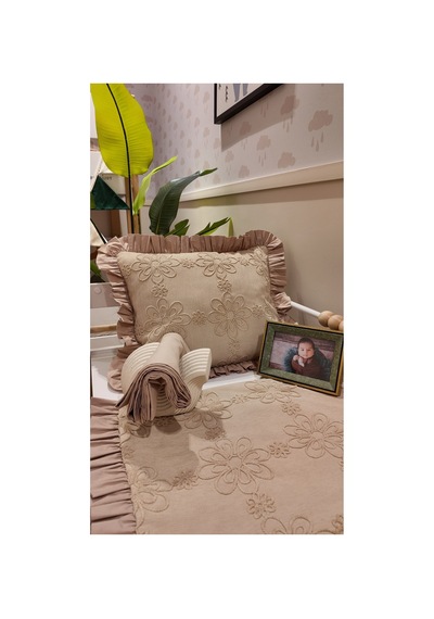 Bahar Bebek Nevresim Takımı Vizon Renk - 100 X 150 Kahverengi