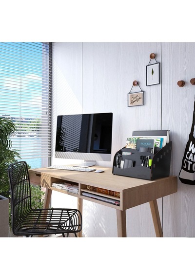 Design Otto Wavy Masaüstü Organizer Evrak Rafı - 6 Renk Siyah - 114808291 Siyah