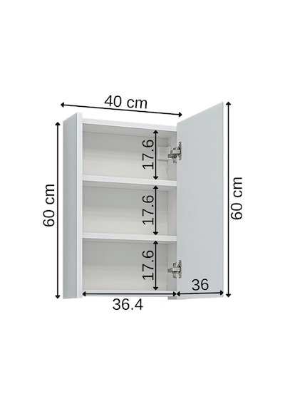 Roomart Kulpsuz Tek Kapaklı Mat Beyaz 40 Cm Mini Aynalı Banyo Üst Mat Beyaz Roomart Kulpsuz Tek Kapaklı Mat Beyaz 40 Cm Mini Aynalı Banyo Üst Mat Beyaz