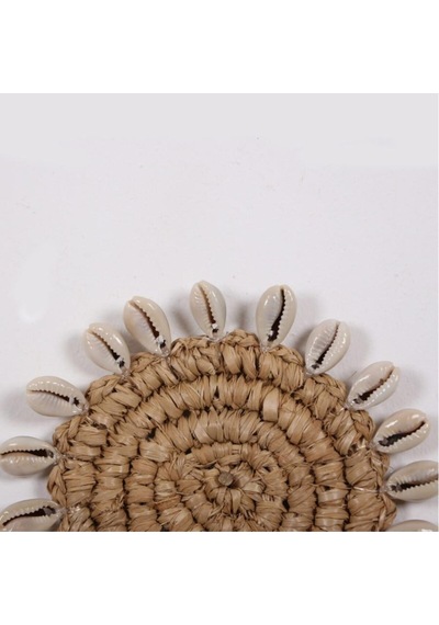 Shell Rafya Bardak Altlığı 13cm Dekor
