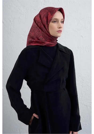 Armine Sura İpek Eşarp -2025/2026 -9421 Kırmızı