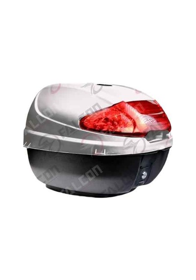 Motosiklet Arka Çanta 35 Lt Sırt Dayamalı Koyu Gri