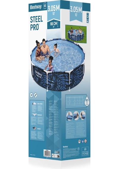 Bestway 56985 Steel Pro Çember Yer Üstü Havuz 3,05 M X 66 Cm