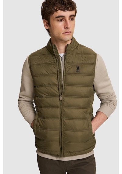 U.S. Polo Assn. Erkek Koyu Haki Yelek 50328196-vr111