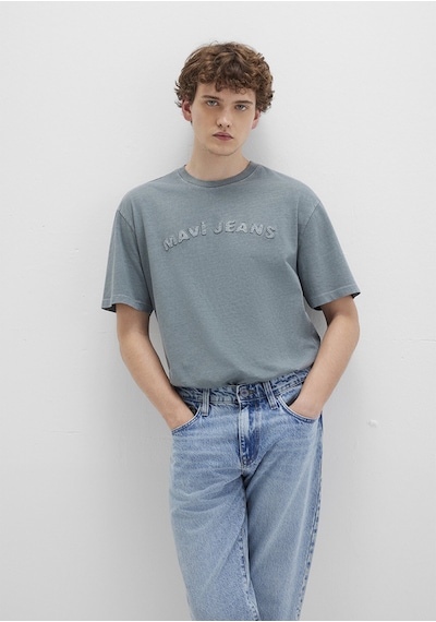 Mavi - Mavi Jeans Baskılı Yeşil Tişört 0612953-90960 Yeşil
