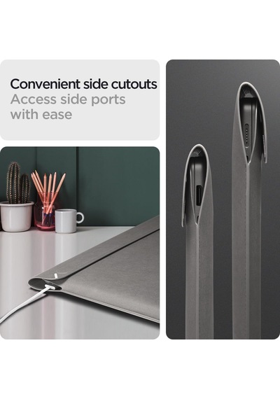 14'' / 13'' Macbook & Notebook Laptop Taşıma Çantası Valentinus Sleeve Gray - Afa06415 Belirtilmemiş